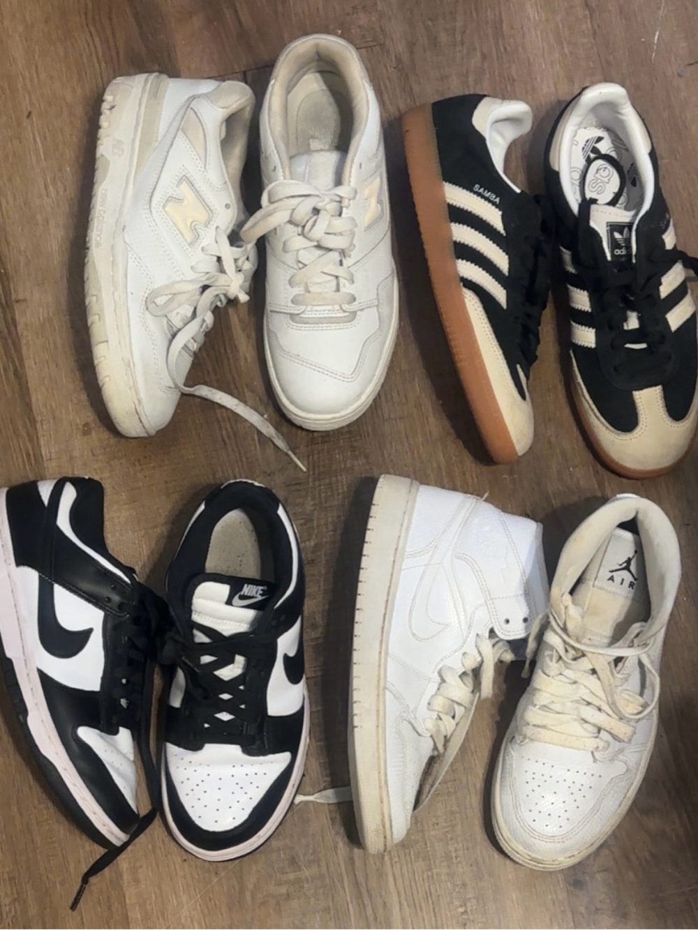 New balance Nike adidas and Jordan
